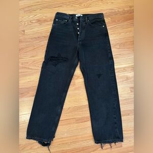 Agolde women’s Black Straight Jeans